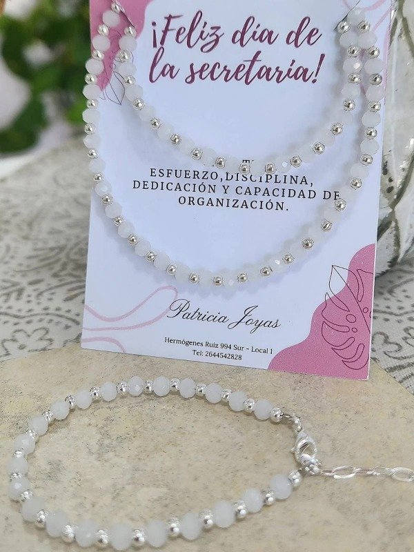 Producto - Conjunto choker y pulsera cristal 3 colores - 1