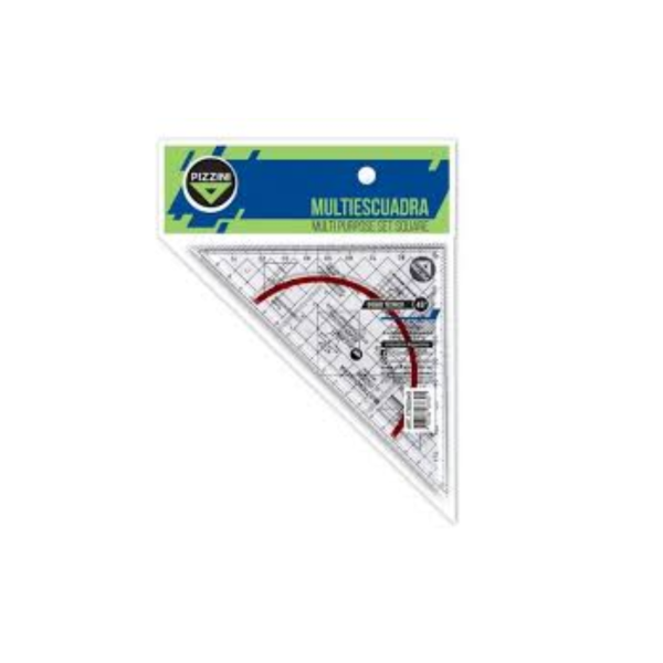 Producto - ESCUADRA ACRILICA PIZZINI "MULTIESCUADRA" 20 X 45