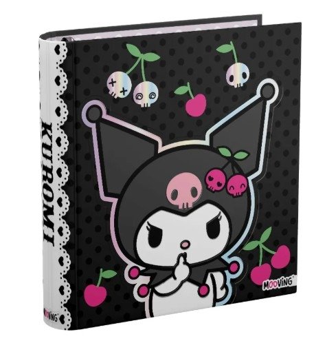 Producto - Carpeta Kuromi Escolar 3 Aros 3 X 40 Mooving Original