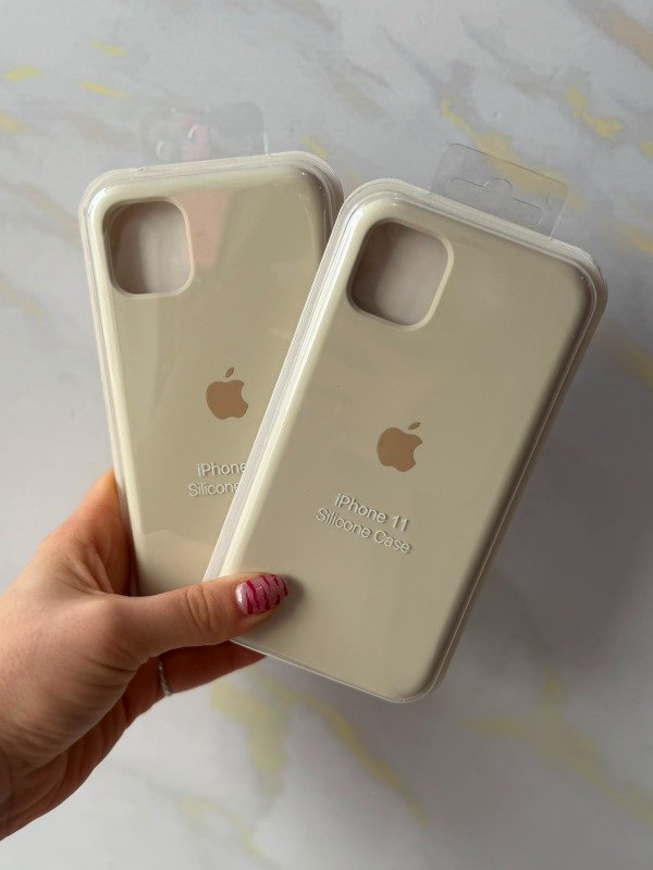 Producto - Silicone case iphone 11 blanco antiguo