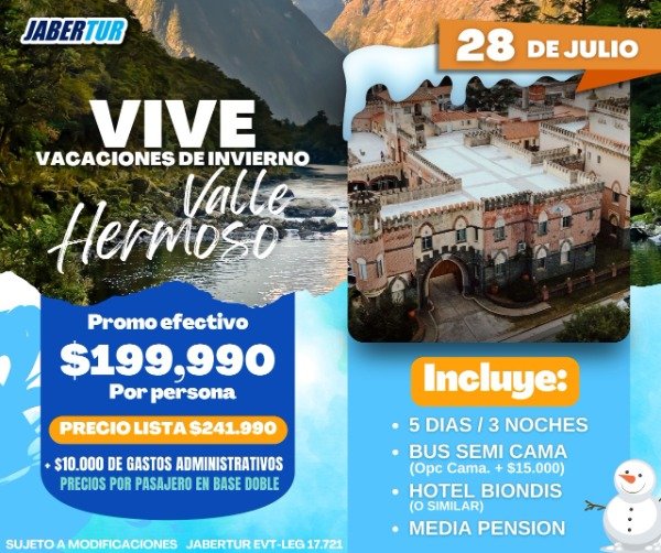 Producto - PAQUETES TURISTICOS. ARGENTINA. CORDOBA. VALLE HERMOSO. ART: CORDVH - 858970
