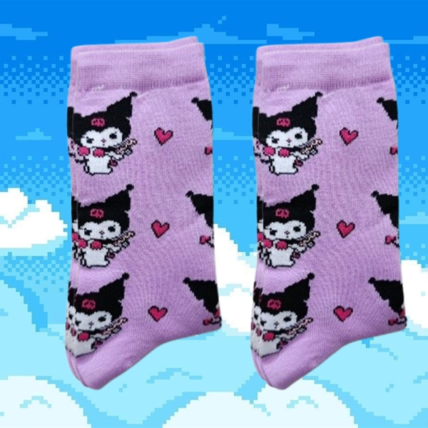 Producto - MEDIAS ADULTO KUROMI LILA