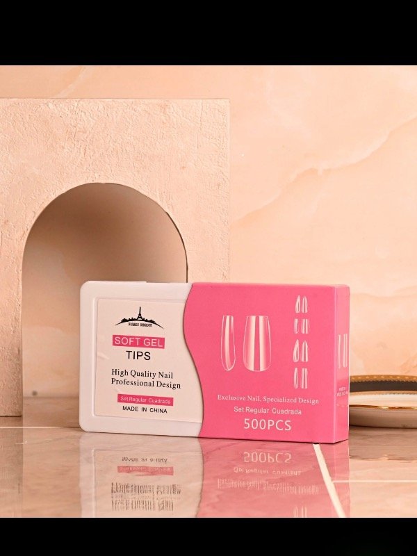 Producto - Tips soft gel París Night x 500 Caja set Regular - 2