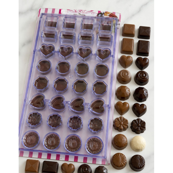 Producto - MOLDE PARA CHOCOLATE POLICABONATO FORMAS VARIAS