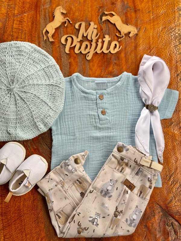 Producto - Conjunto Celeste Pastel 5 Piezas
