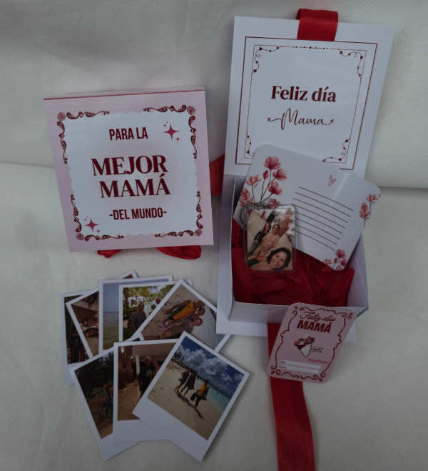 Producto - Combo box cierre moño llavero + fotos - 0