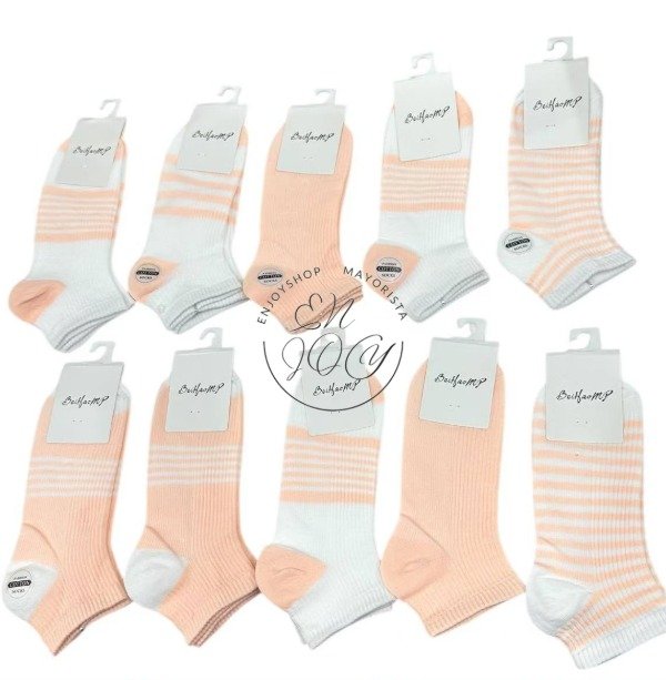 Producto - Pack De Soquetes  X10PAR  Surtidos En Colores Variados MUJER