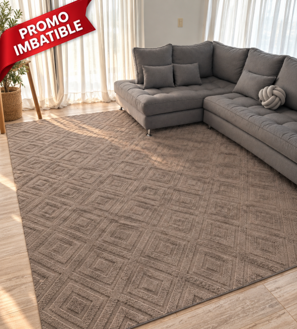 Producto - ALFOMBRA GRECIA 160X230 - GRIS - PROMO IMBATIBLE