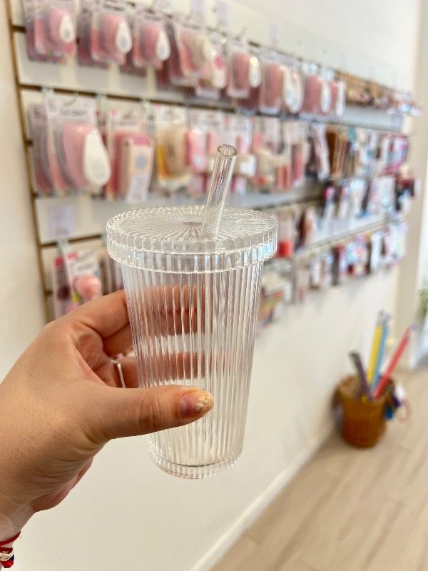 Producto - Vaso con tapa y sorbete