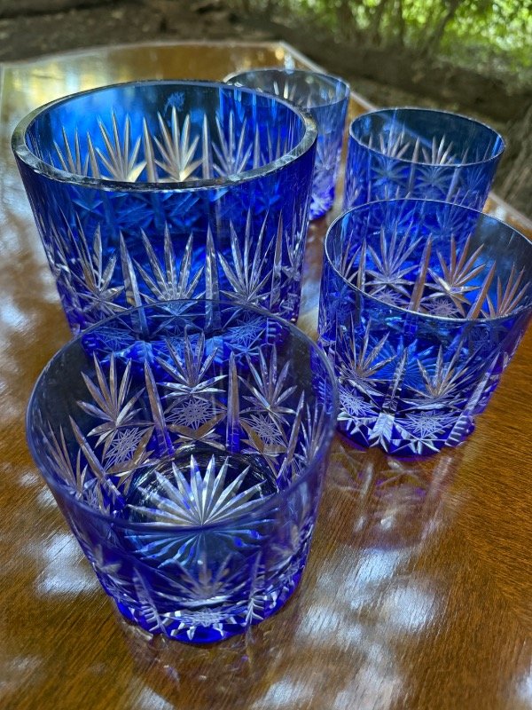 Producto - Set de cristal checoslovaco tallado