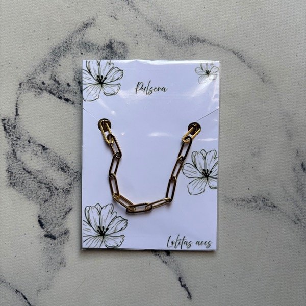 Producto - Pulsera eslabón dorado