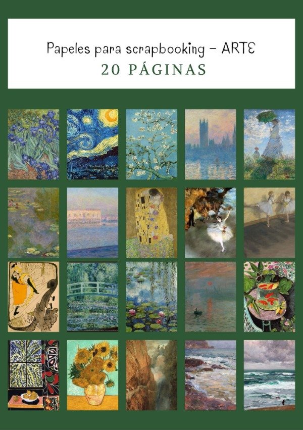 Producto - Pack de Papeles para Scrapbooking ARTE