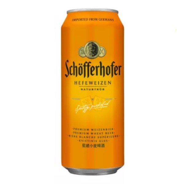 Producto - Schofferhofer Hefeweizen Lata 500 ml Cerveza Importada Alemania
