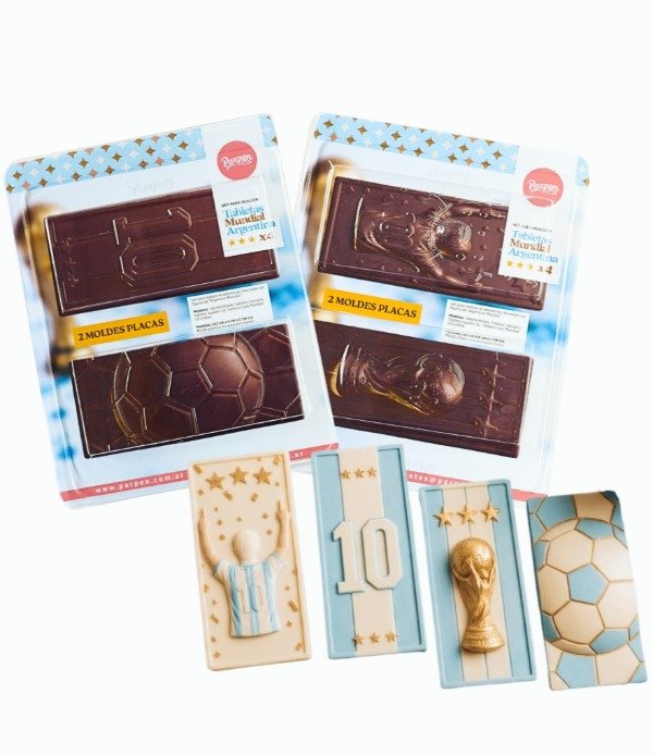 Producto - Set placa doble tabletas selección argentina