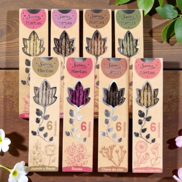 Producto - Sahumerios Saphirus hierbas x 6