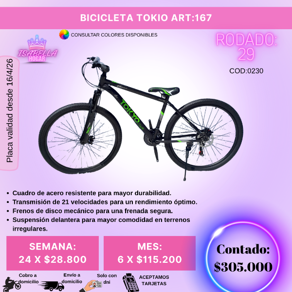 Producto - BICICLETA TOKIO R29