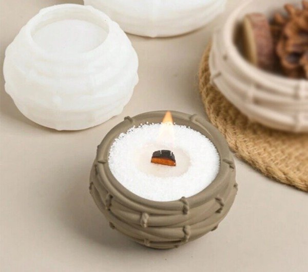 Producto - Cuenco redondo imitación canasta