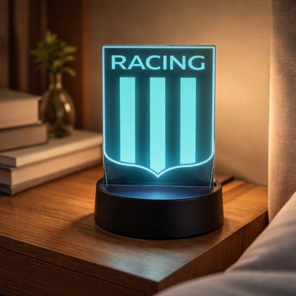 Producto - Velador Led Escudo Racing