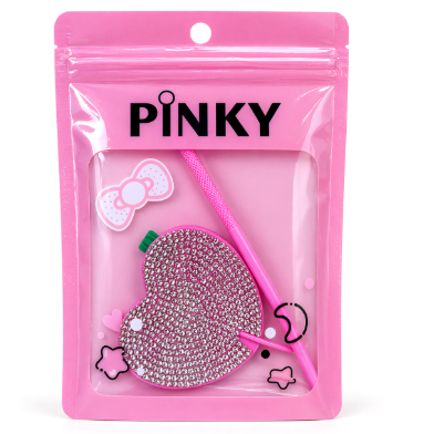 Producto - Espejo para extensiones de pestañas Corazón Strass PINKY PKY-B021-26