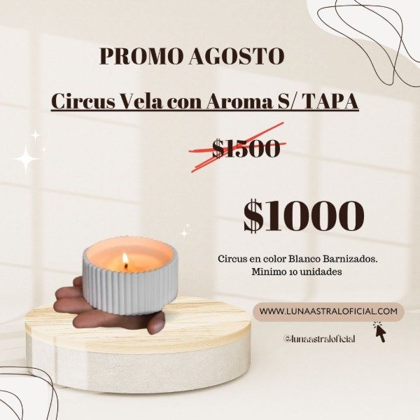 Producto - 10 VELAS CIRCUS SIN TAPA