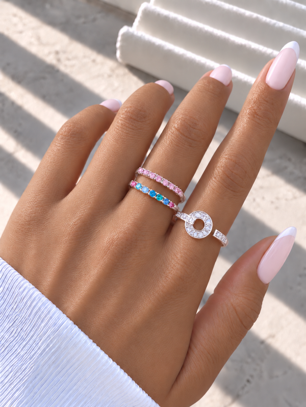 Producto - ANILLO DE PLATA CUBICS 0178