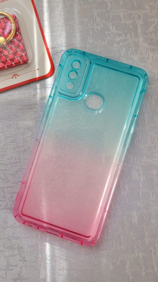 Producto - A10s tpu degrade celeste y rosa