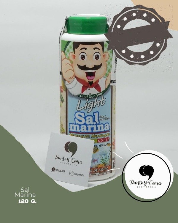 Producto - sal marina fina con salero