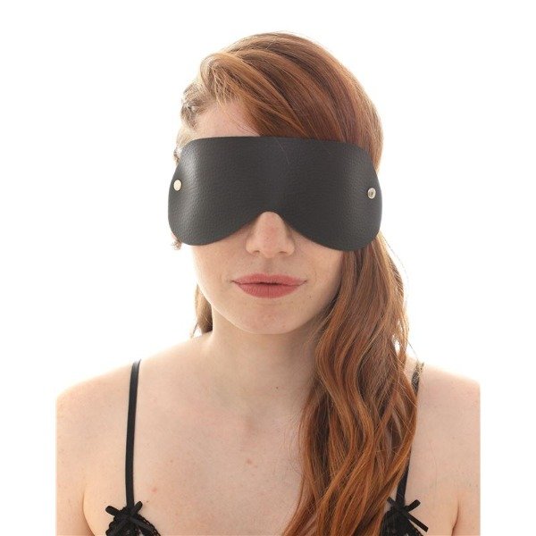 Producto - Antifaz Ecocuero Ciego Negro
