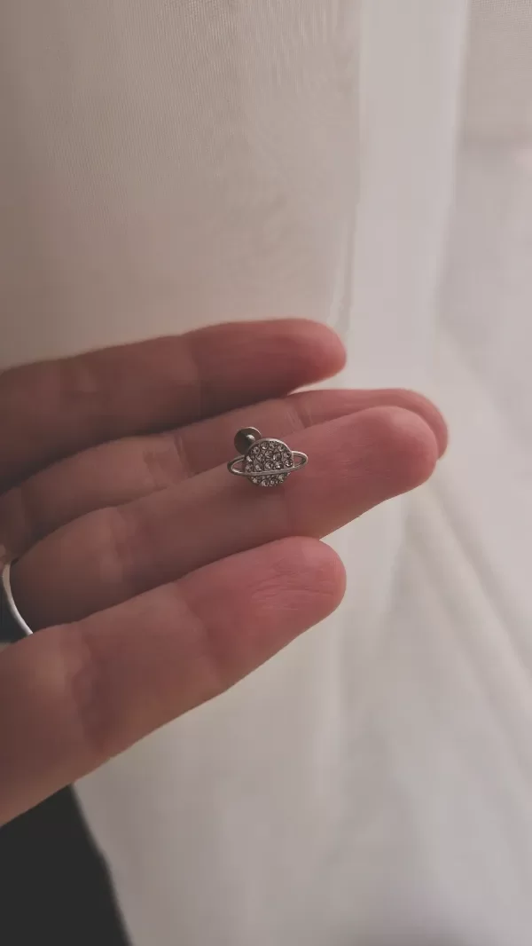 Producto - Piercing labret planeta con strass