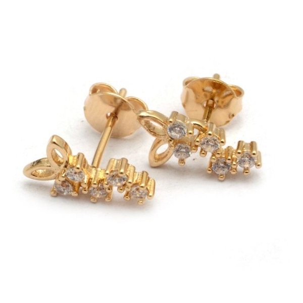 Producto - Pasantes Cubic (enchap en oro)