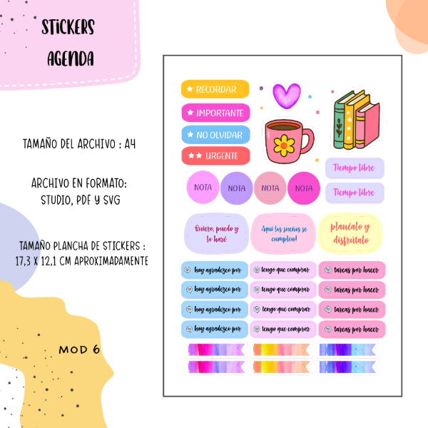 Producto - Stickers para plotter mod 6