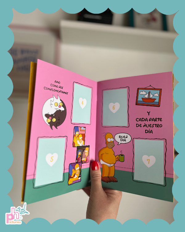 Producto - album de figuritas - nuestra historia versión los simpsons - 2