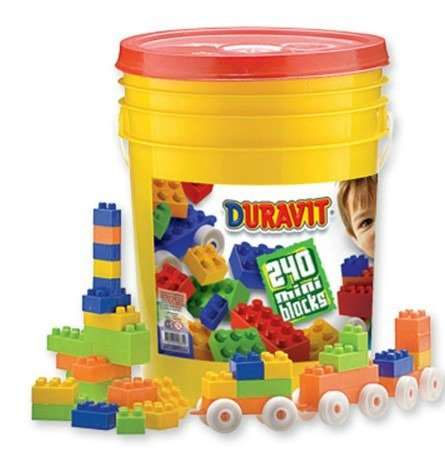Producto - JUEGO DE BLOQUES DURAVIT CHICOS 240PZAS EN BALDE