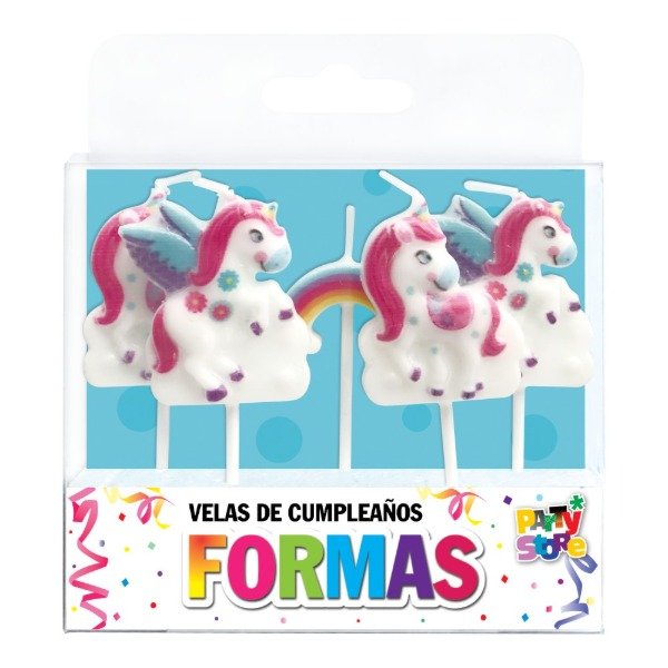 Producto - vela forma unicornio x 5 un