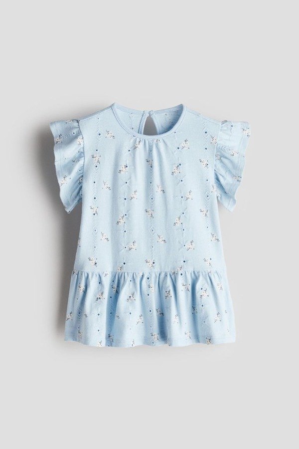 Producto - Vestido HyM celeste flores beba - 2