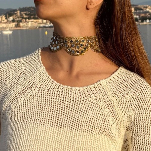 Producto - Choker Antibes Dorado