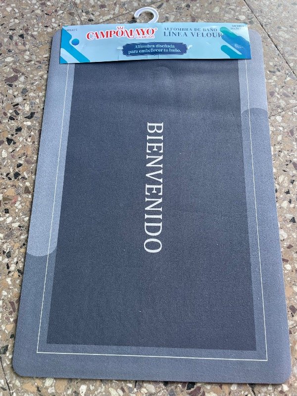Producto - Alfombra felpudo bienvenido de goma - 0