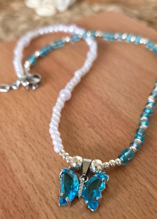 Producto - Collar Mariposa Celeste - 0