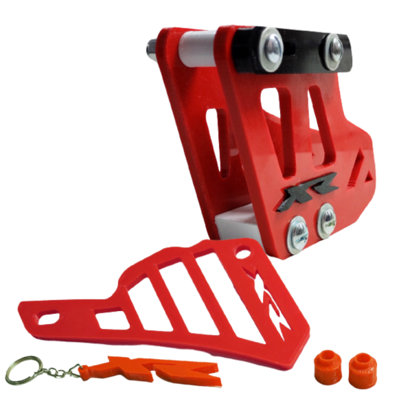 Producto - Kit Guia De Cadena con logo XR y Cubrepiñón + Llavero Honda Tornado - 4