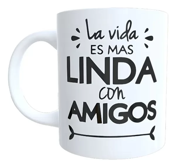 Producto - Taza - dia del amigo 43 la vida es mas linda con amigos