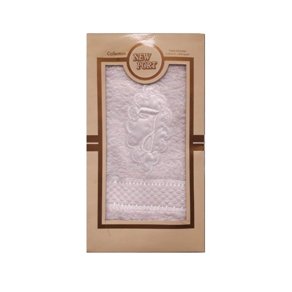 Producto - Toalla individual con Inicial New Port Bordada en Caja - 4