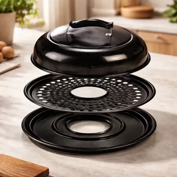 Producto - PARRILLA CIRCULAR PARA HORNALLA ENLOZADA 37 CM CON CAJA JOVIFEL - 1