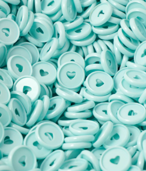 Producto - DISCOS VERDE PASTEL CORAZÓN