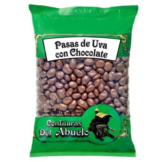 Producto - Pasas de uva con chocolate negro x 500 g