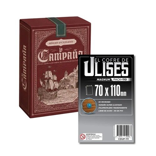 Producto - COMBO EXPANSIÓN LA CAMPAÑA: HÉROES Y CIUDADES + 110 FOLIOS PROTECTORES