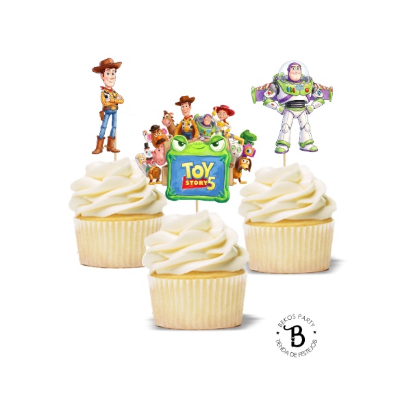 Producto - Topper cupcake silueta x 6 Toy Story 5