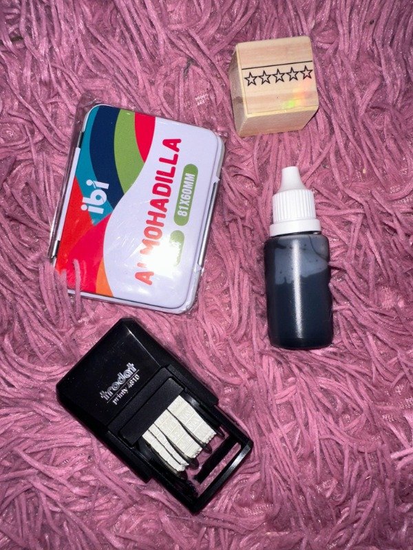 Producto - COMBO 2: Calificador + tinta + almohadilla + fechador