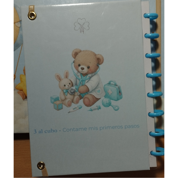 Producto - Contame Mis Primeros Pasos En El Pediatra - Celeste - 3 al cubo - 15