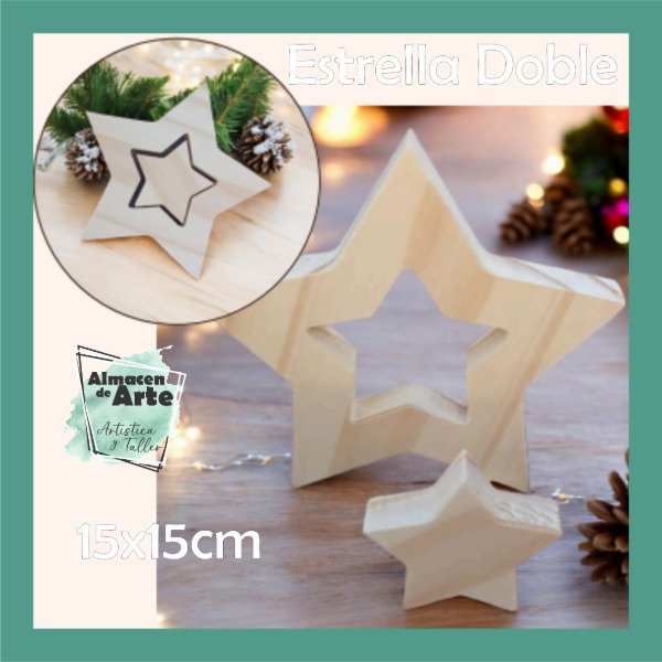 Producto - Estrella Calada doble Pino