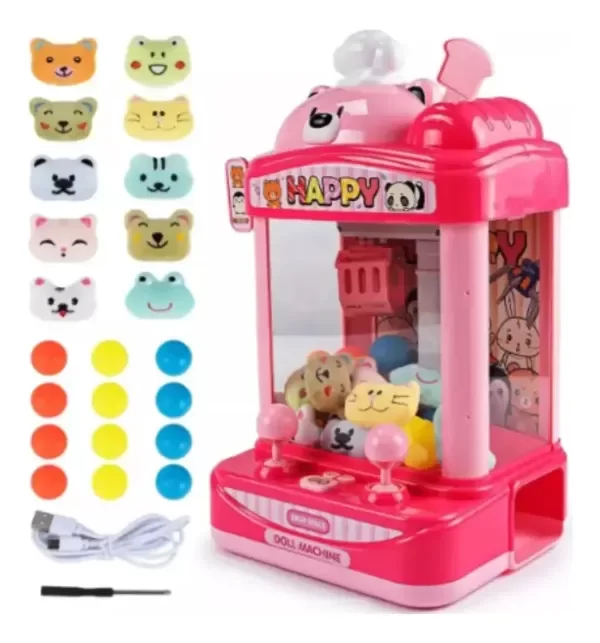 Producto - Máquina De Peluches y Pelotas C/ Garra ,sonido Y Usb - 5